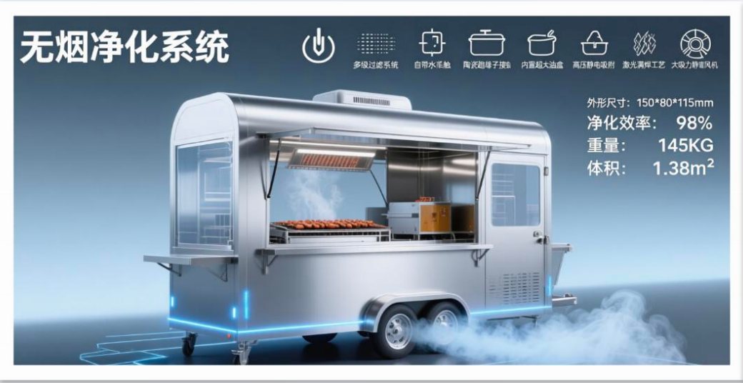 商用无烟烧烤净化一体车